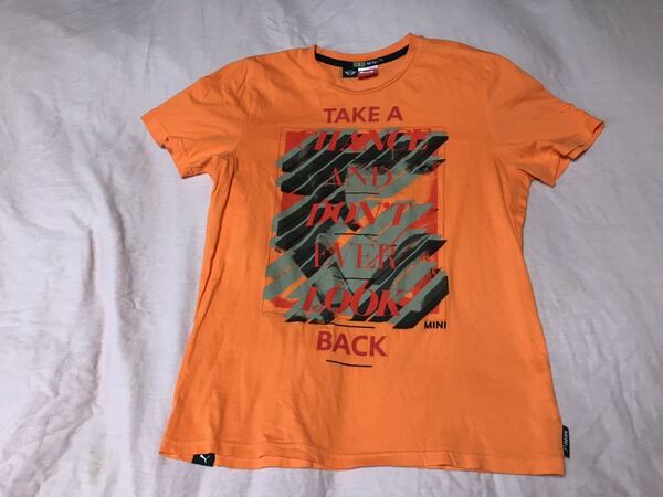 ミニbyプーマ Mini Tシャツ L オレンジ 中古古着 美品
