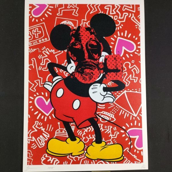 Yahoo!オークション -「death nyc ミッキー」(シルクスクリーン Yahoo!オークション -「death nyc ミッキー」(シルクスクリーン