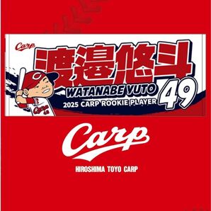 カープ若鯉タオル渡邉悠斗選手!限定販売新グッズ!おまけ付き♪