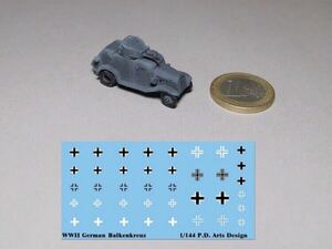 完成品 1/144 WWII German Captured Landsverk L-185 Armored Car