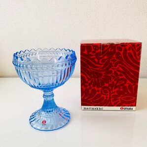 廃盤 未使用品 イッタラ×マリメッコ マリボウル アクアブルー ラージ iittala marimekko 北欧