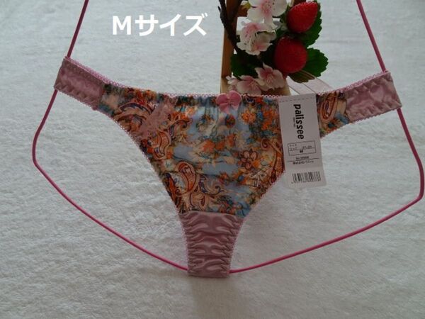 R093★★【最終品】フロント模様♪Tバックショーツ (ピンク)M
