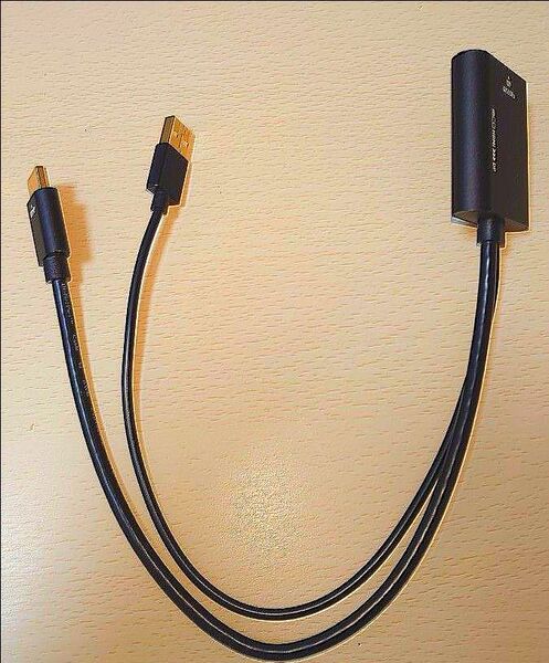 HDMI-DisplayPort変換アダプタ 4K