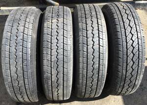 トヨタ ハイエース 195/80R15 107/105LT ブリヂストン 4本 ハイエース レジアスエース 深溝 夏タイヤ 15インチ タイヤ ホイール セット