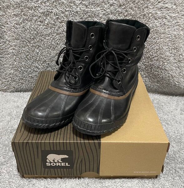 SOREL シャイアン スノーブーツ 防水防寒ブーツ ブラック 26.0cm