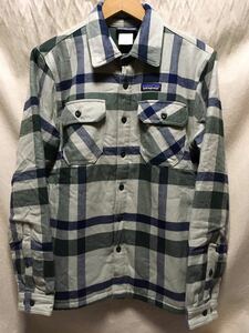 極美品 patagonia インサレーテッド フィヨルド フランネル ジャケットXS FA14 廃番カラー ネルシャツ シャツジャケット CPO surf