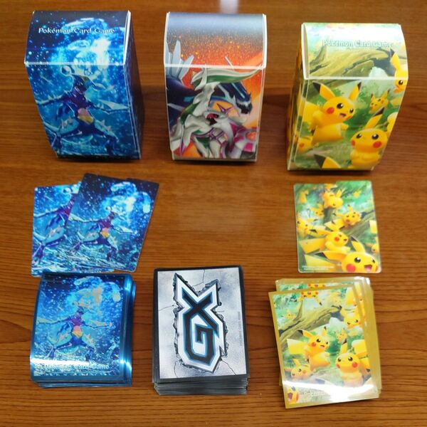 アルセウス&ディアルガ&パルキア TAG TEAM GX等 デッキシールド デッキケース 3セット サプライ ポケモンカード
