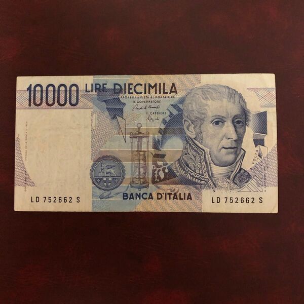 旧紙幣 イタリア 10000リラ