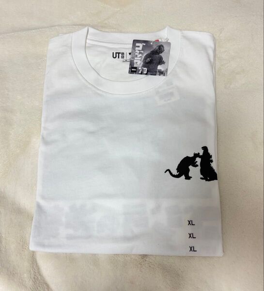【新品】ユニクロ×ゴジラ Tシャツ ゴジラ70周年記念 XLサイズ 白