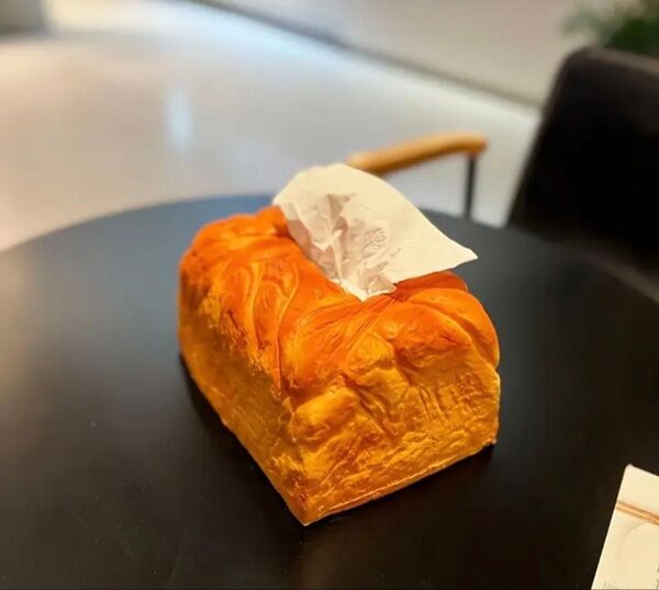 【新品】パン型ティッシュケース オレンジ