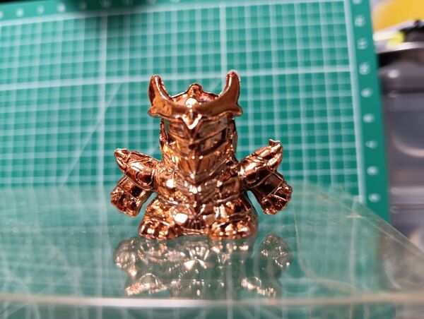 【当時物】 闇騎士ガンダムMkⅡ プラ製 メッキ ガン消し SDガンダム ガシャポン戦士 騎士ガンダム物語 円卓の騎士 赤銅色