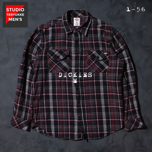 DICKIES ヘビーネルシャツ 長袖シャツ 厚手 チェック M