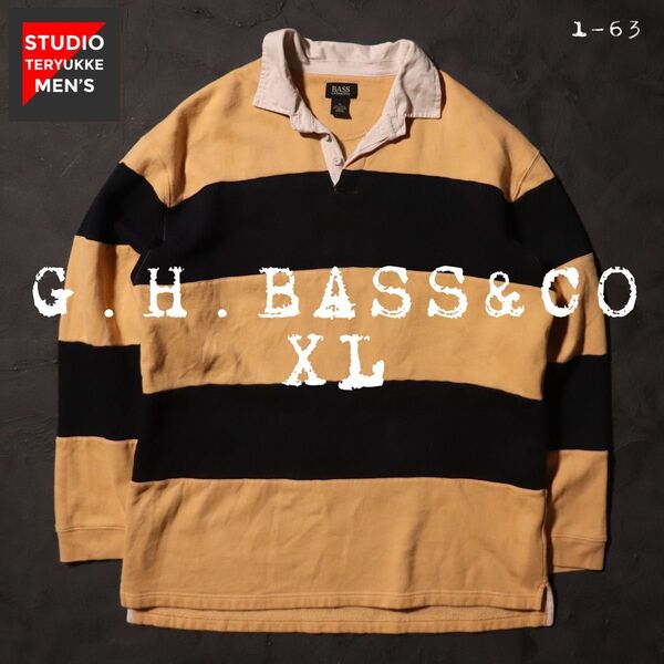 G.H.BASS&CO ポロシャツ トレーナー ボーダー XL