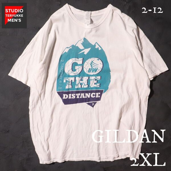 US古着 GILDAN Tシャツ ロゴ 2XL
