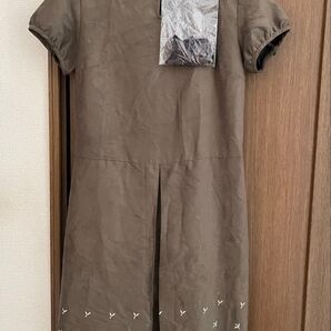 ☆ 未使用品・イマージュ リボンベルト付き 半袖 ワンピース ☆