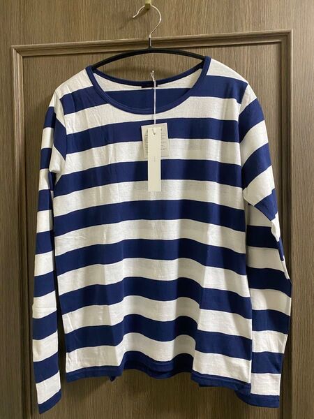 【新品未使用タグ付】 ichi (イチ) ボーダー 長袖 Tシャツ