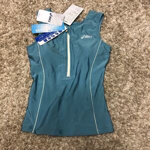 супер стоимость лот меньше размер asics Lady's aqua корзина для рыбы s1/3 Zip майка