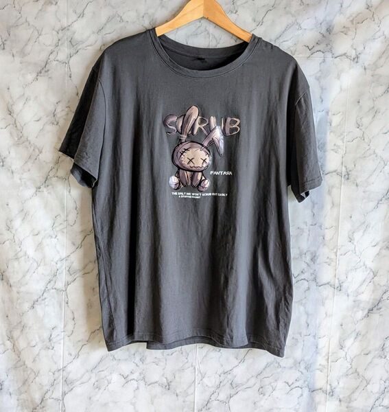 半袖Tシャツ 濃いグレー色 XXXXLサイズ