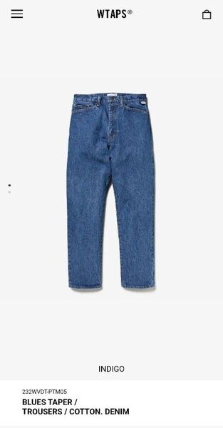 23AW wtaps ブルース テーパー トラウザーズ デニム パンツ