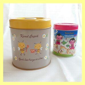 カレルチャペック紅茶店 紅茶缶 大缶バジー 小缶猿
