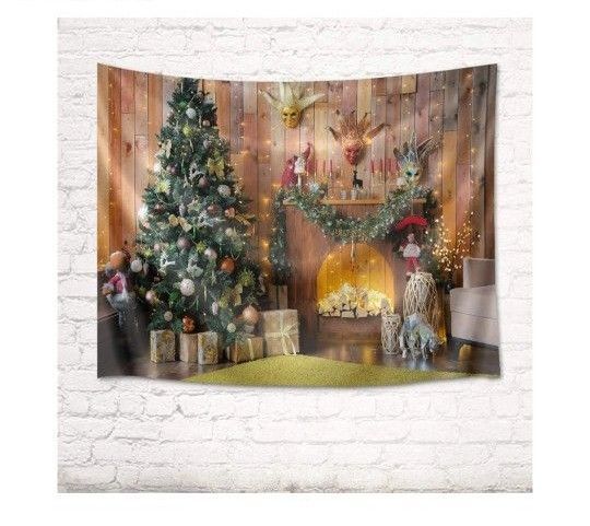 クリスマス飾り タペストリー 壁掛け 壁飾り インテリア モダン パーティー イベント リビング お店 (200x150cm) …
