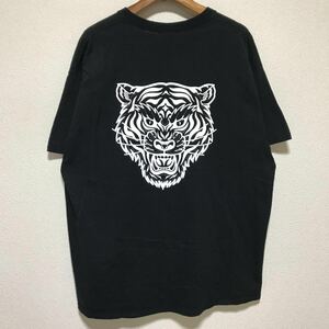 [即決古着]CLEAVE/クリーブ/バンドTシャツ/虎/タイガー/ブラック×ホワイト/GILDAN製/XLサイズ/メロディックハードコアバンド