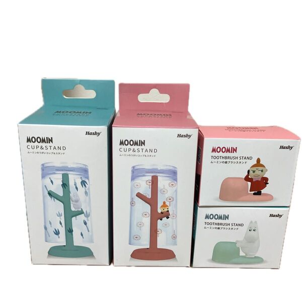 リトルミイ&ムーミン カップ&スタンド 歯ブラシ立て 2セット(未開封新品)
