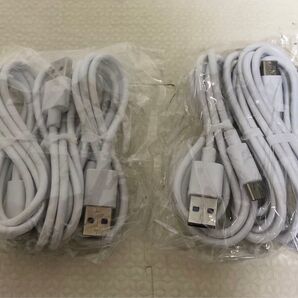 新品未使用品★6本★ TYPE-C USB 3本 充電 2m ホワイト 白 5A タイプC