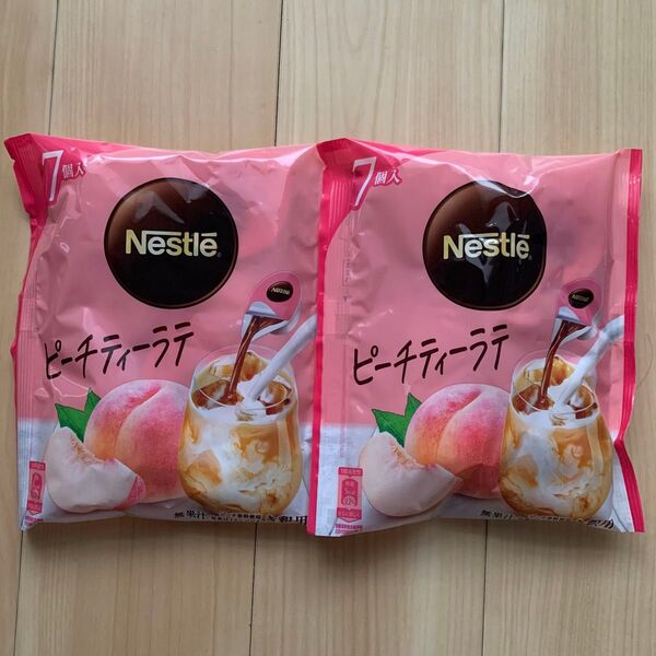 ネスレ ポーション ピーチティーラテ 7個入り 2セット★