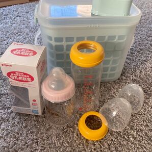 ピジョン 哺乳瓶 レック 消毒ケース セット