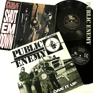 12 インチ 2点 PUBLIC ENEMY パブリック エネミー SHUT EM DOWN 44 74165 GIVE IT UP 12DEF 1 HIP HOP ヒップホップ Rap ラップ Def Jam