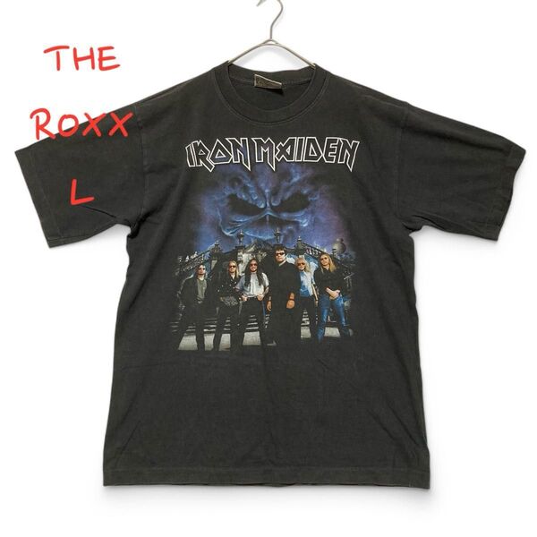 ☆THE ROXX☆Tシャツ Lサイズ コットン ロゴ ブラック ヴィンテージ