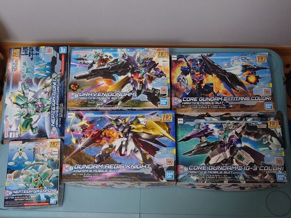 HG ユーラヴェンガンダム ガンダムイージスナイト コアガンダムⅡ 他セット