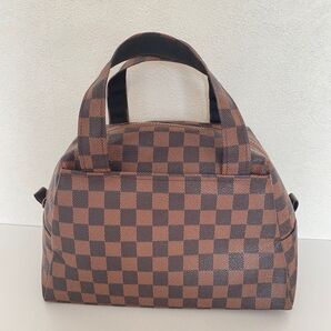 市松模様 台形ミニボストン