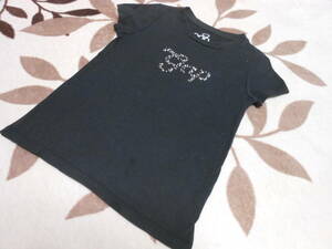 ♪1698　130㎝　GAP　半袖Tシャツ　黒　ラメビジュー