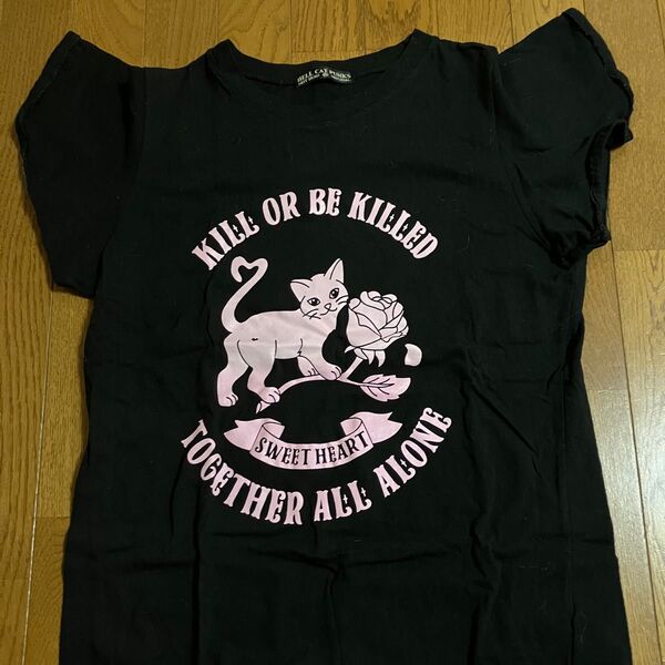 HELL CAT PUNKS 猫デザイン Tシャツ Fサイズ