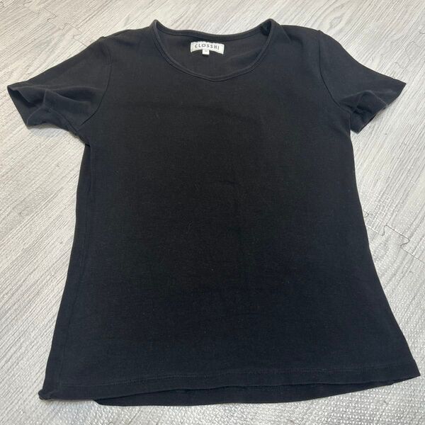 しまむら レディース 黒Tシャツ M