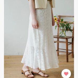 lace mermaid skirt/レースマーメイドロングスカート タグ付新品