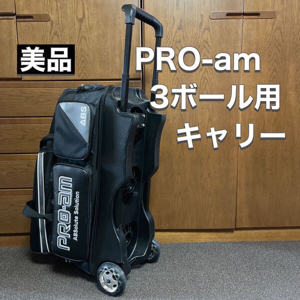 ABS PRO-am ボウリング バッグ キャリー 3ボール用 美品 ボーリング