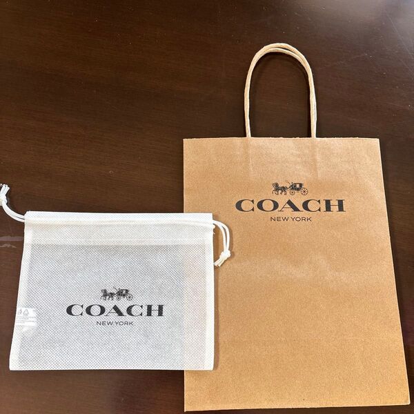coachコーチ 紙袋 不織布 巾着袋