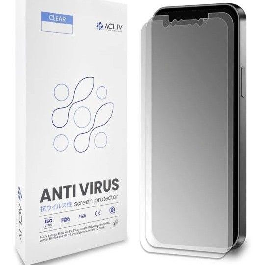 ACLIV iPhone 抗菌 抗ウイルス 液晶保護フィルム (iPhone13/13 Pro用 )2枚