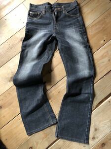 BOBSON black * Denim black men's *.. taste bottoms * pants * boots cut G bread * Biker prejudice Western * touring * American Casual 