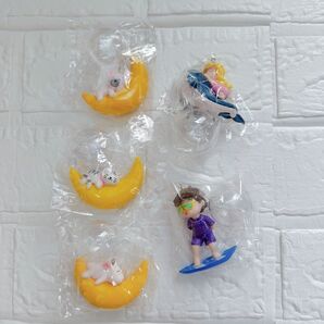 水槽用飾り 装飾品 癒しインテリア 樹脂 ダイバー 動物 かわいい 水槽造景内装 オーナメント 5個セット