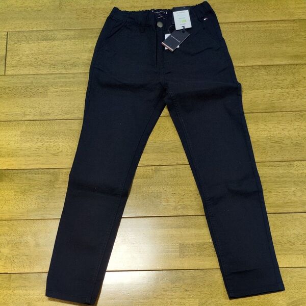 トミーヒルフィガー TOMMYHILFIGER キッズ 150 パンツ 紺 新品未使用タグ付き スリムチノパン
