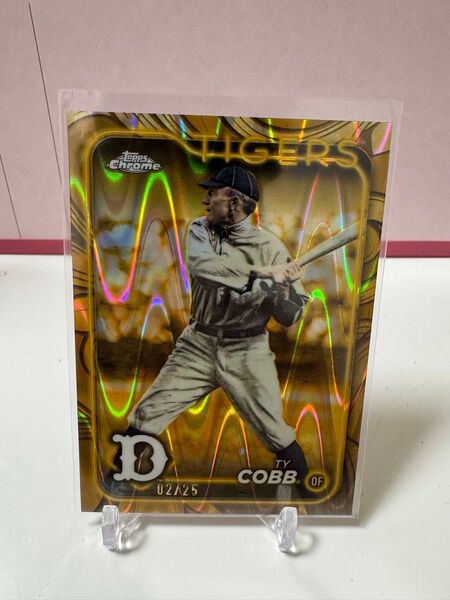 Ty Cobb Gold 25 GILDED topps mlb Chrome