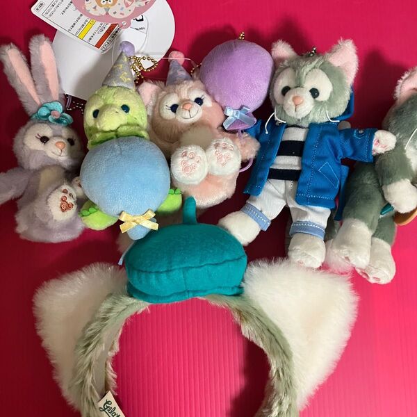 ディズニー ぬいぐるみバッジキーホルダー