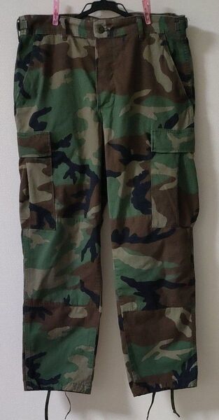 珍品 希少 チノパン仕様 米軍実物放出品 BDU ウッドランド迷彩 トラウザー M−S