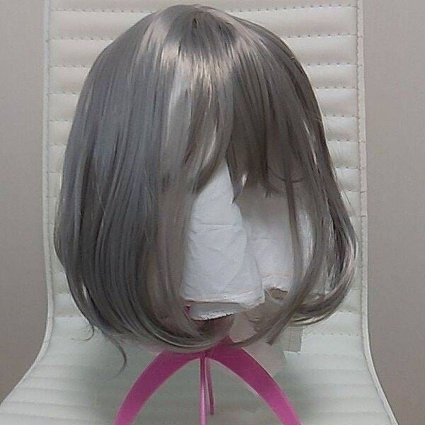 ウィッグ ショート シルバー フルウィッグ コスプレ