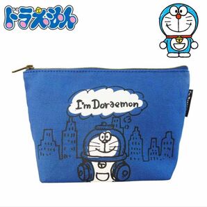 在庫一掃!SALE!!ドラえもん キャンバスポーチ 青