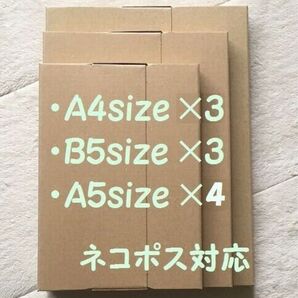 《3サイズ/計10枚》ネコポス対応 段ボール